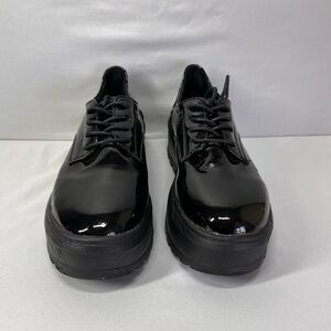 Source Unknown Shiny Black Platform Shoes‎
